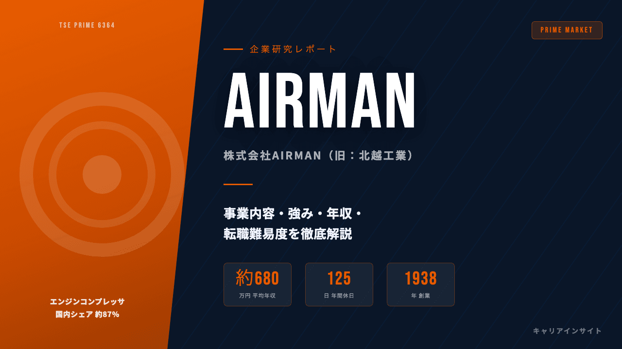 AIRMANってどんな会社？事業内容・強み・年収・転職難易度を徹底解説