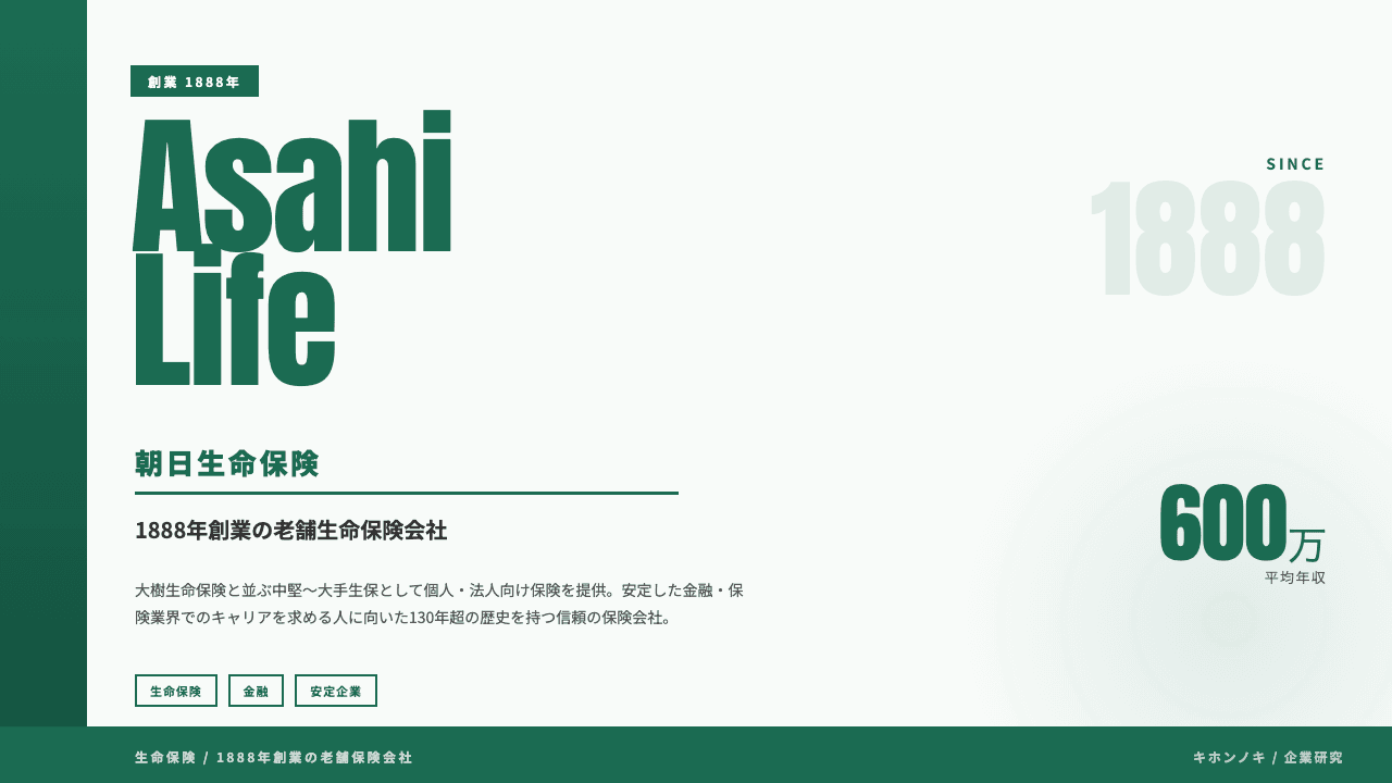 朝日生命保険ってどんな会社?事業内容・強み・年収・転職難易度を徹底解説
