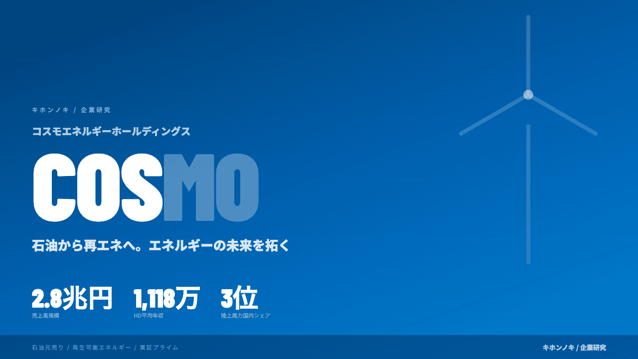 コスモエネルギーグループってどんな会社?事業内容・強み・年収・転職難易度を徹底解説