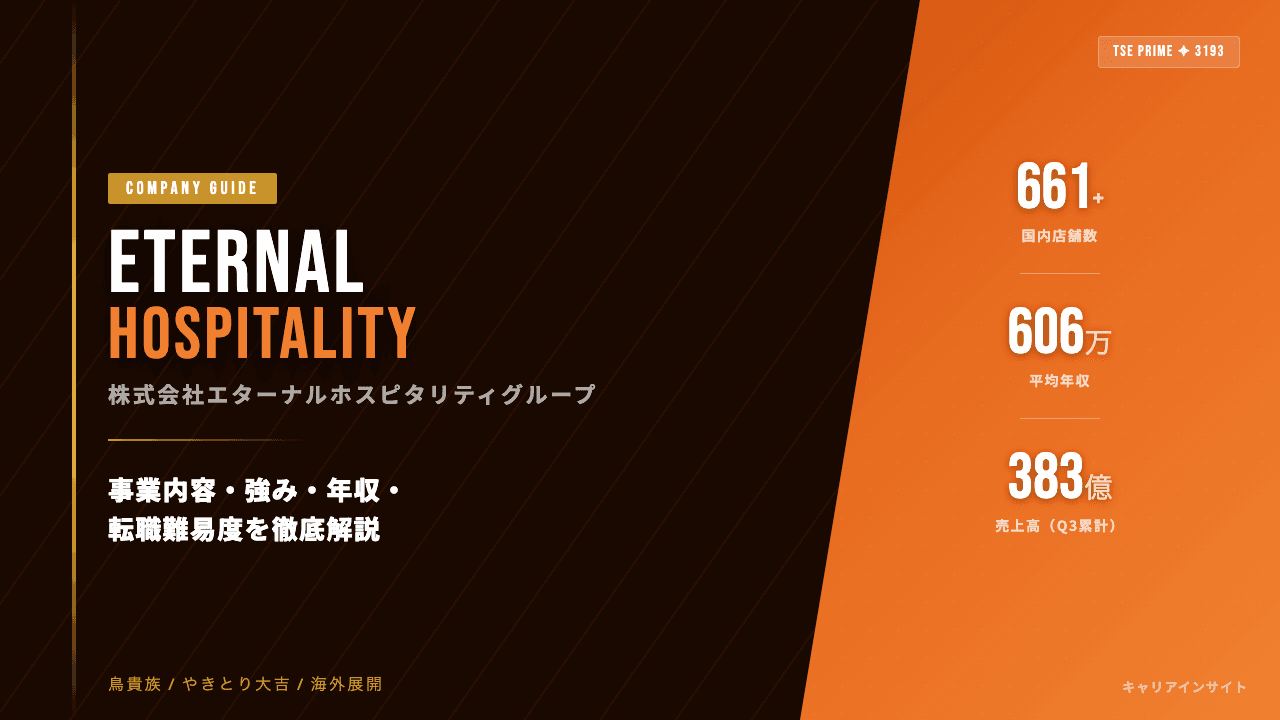エターナルホスピタリティグループってどんな会社?事業内容・強み・年収・転職難易度を徹底解説