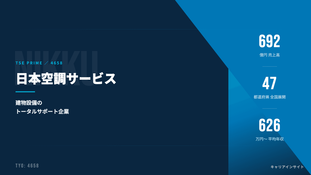 日本空調サービスってどんな会社？事業内容・強み・年収・転職難易度を徹底解説