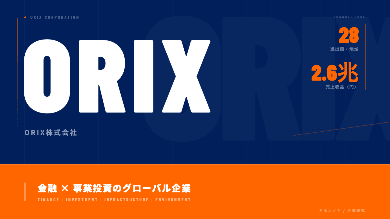 ORIX(オリックス)ってどんな会社?事業内容・強み・年収・転職難易度を徹底解説