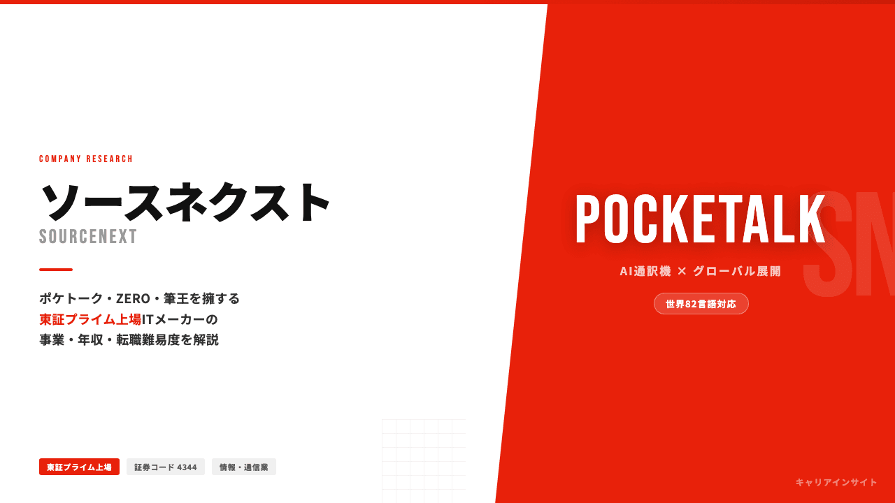 ソースネクストってどんな会社？事業内容・強み・年収・転職難易度を徹底解説
