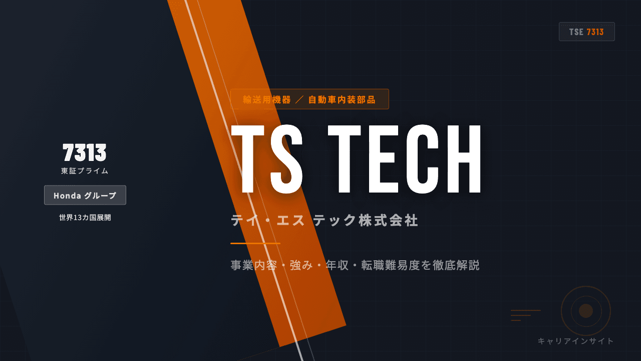 テイ・エス テックってどんな会社?事業内容・強み・年収・転職難易度を徹底解説