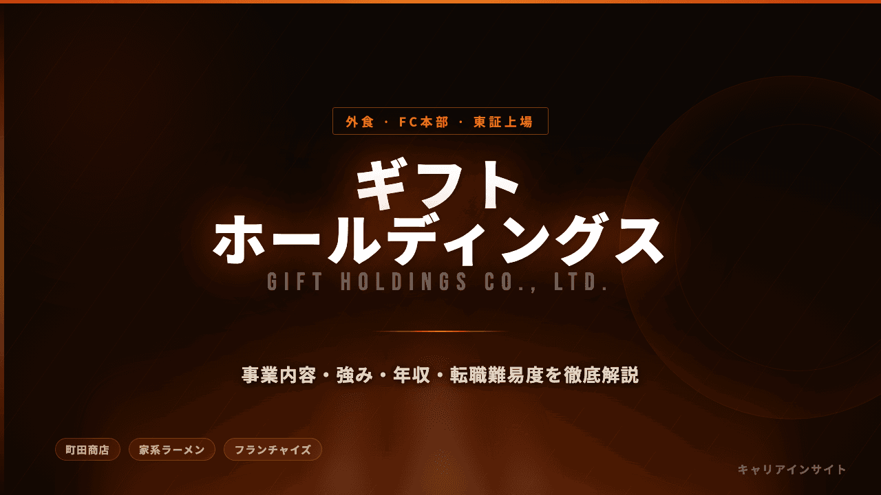 ギフトホールディングスってどんな会社?事業内容・強み・年収・転職難易度を徹底解説