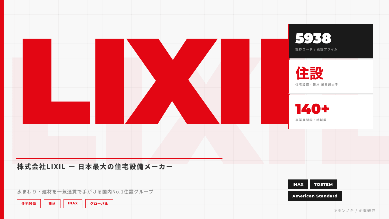 株式会社LIXILってどんな会社?事業内容・強み・年収・転職難易度を徹底解説
