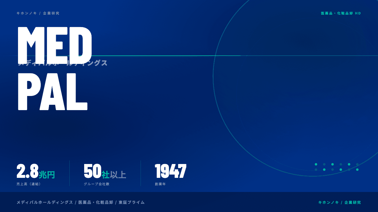 メディパルホールディングスってどんな会社?事業内容・強み・年収・転職難易度を徹底解説