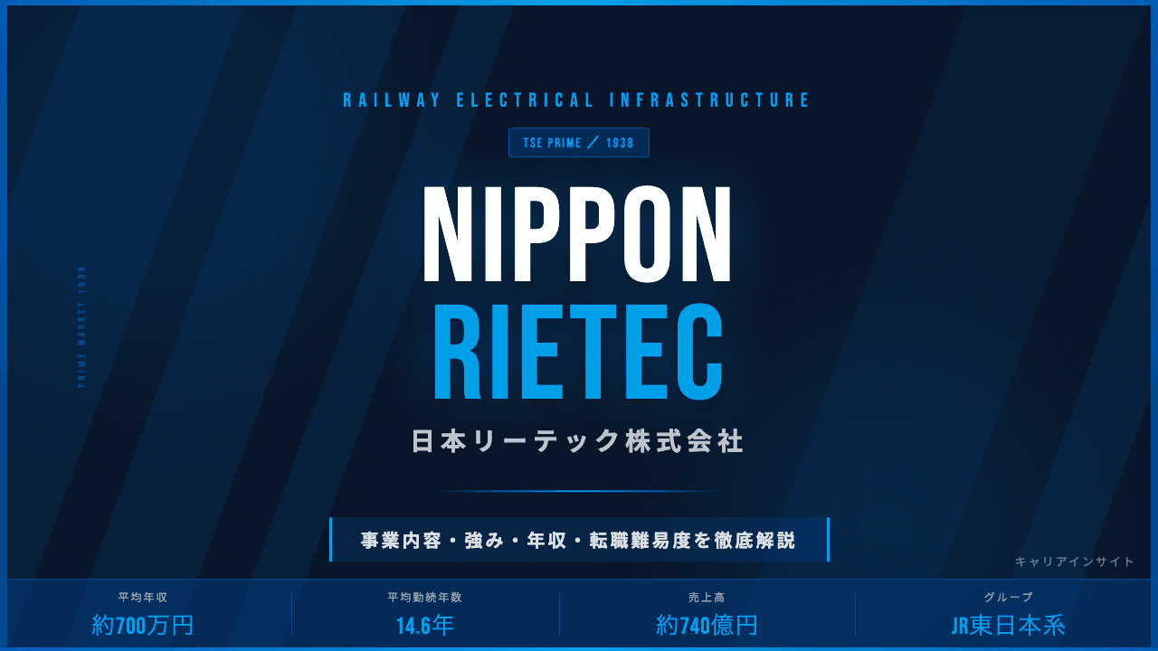 日本リーテックってどんな会社?事業内容・強み・年収・転職難易度を徹底解説