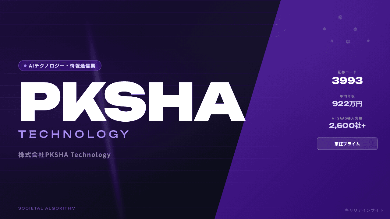 PKSHA Technologyってどんな会社?事業内容・強み・年収・転職難易度を徹底解説
