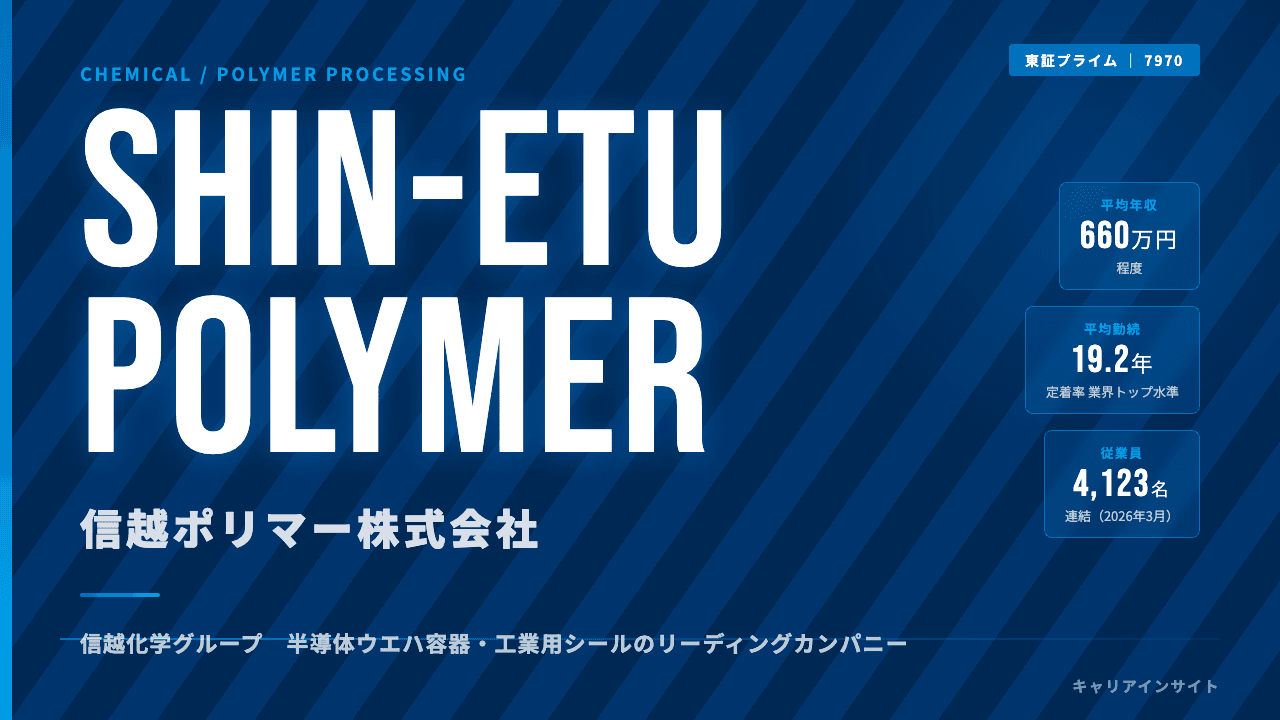 信越ポリマーってどんな会社?事業内容・強み・年収・転職難易度を徹底解説