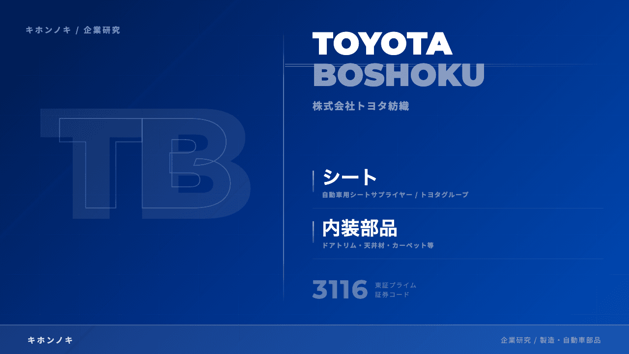 株式会社トヨタ紡織ってどんな会社?事業内容・強み・年収・転職難易度を徹底解説
