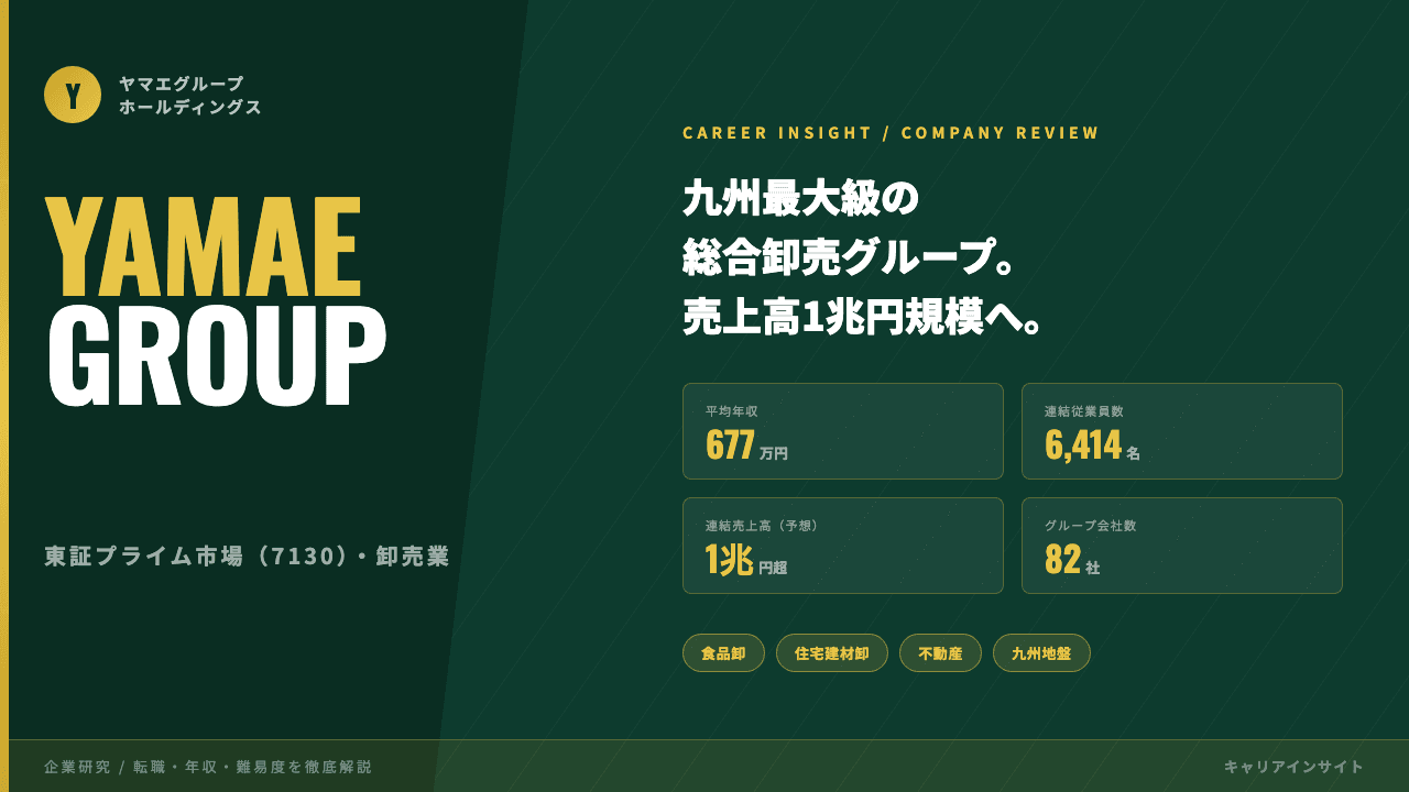 ヤマエグループホールディングスってどんな会社?事業内容・強み・年収・転職難易度を徹底解説