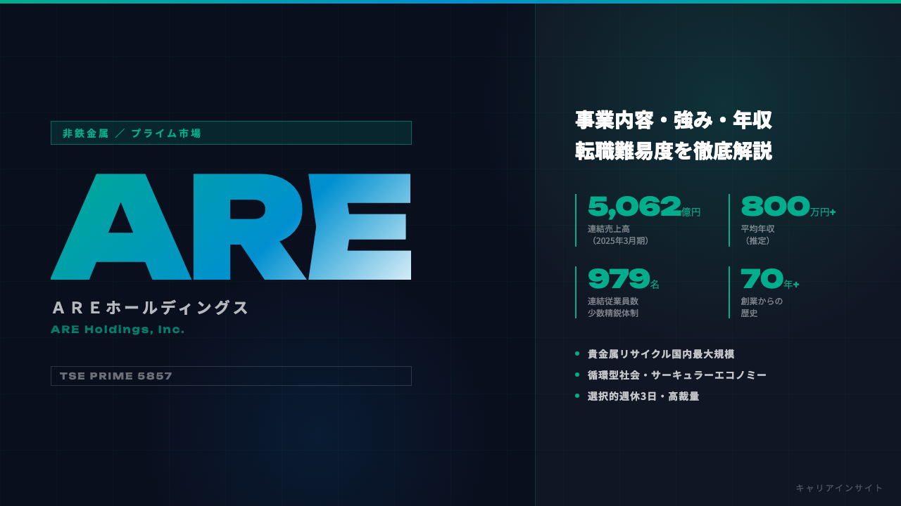 ＡＲＥホールディングスってどんな会社？事業内容・強み・年収・就職・転職難易度を徹底解説