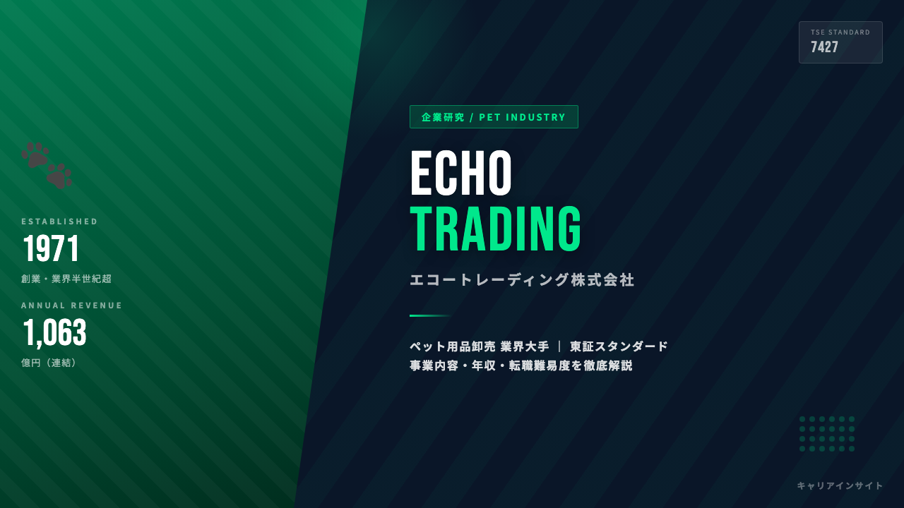 エコートレーディングってどんな会社?事業内容・強み・年収・転職難易度を徹底解説