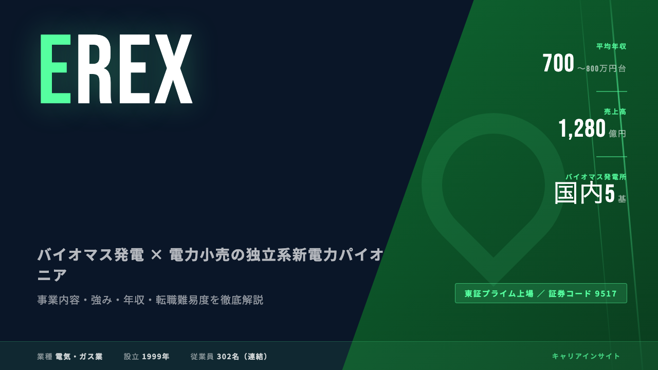 イーレックスってどんな会社？事業内容・強み・年収・就職・転職難易度を徹底解説