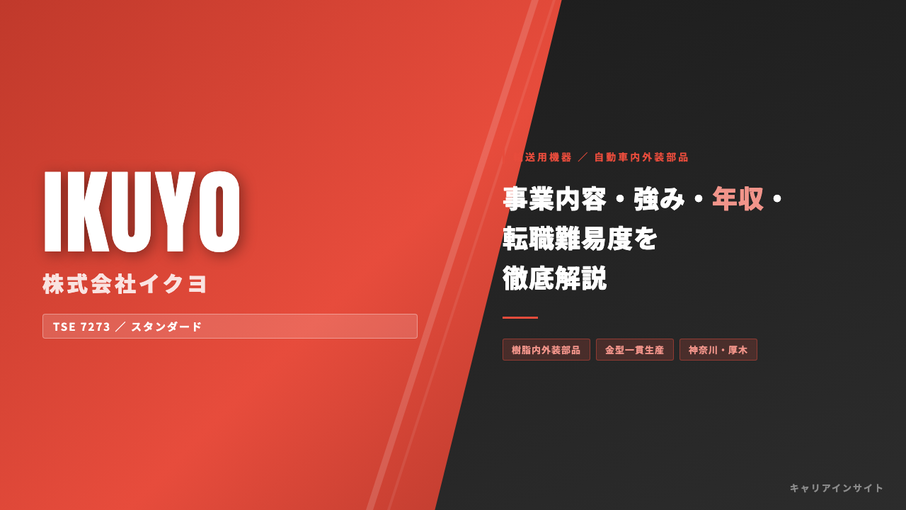 イクヨってどんな会社?事業内容・強み・年収・転職難易度を徹底解説