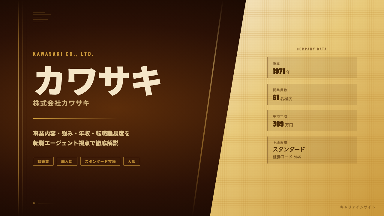カワサキってどんな会社?事業内容・強み・年収・転職難易度を徹底解説