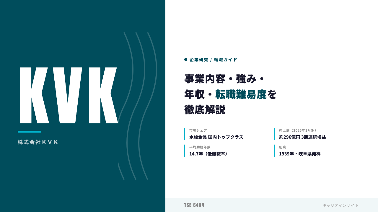KVKってどんな会社?事業内容・強み・年収・転職難易度を徹底解説