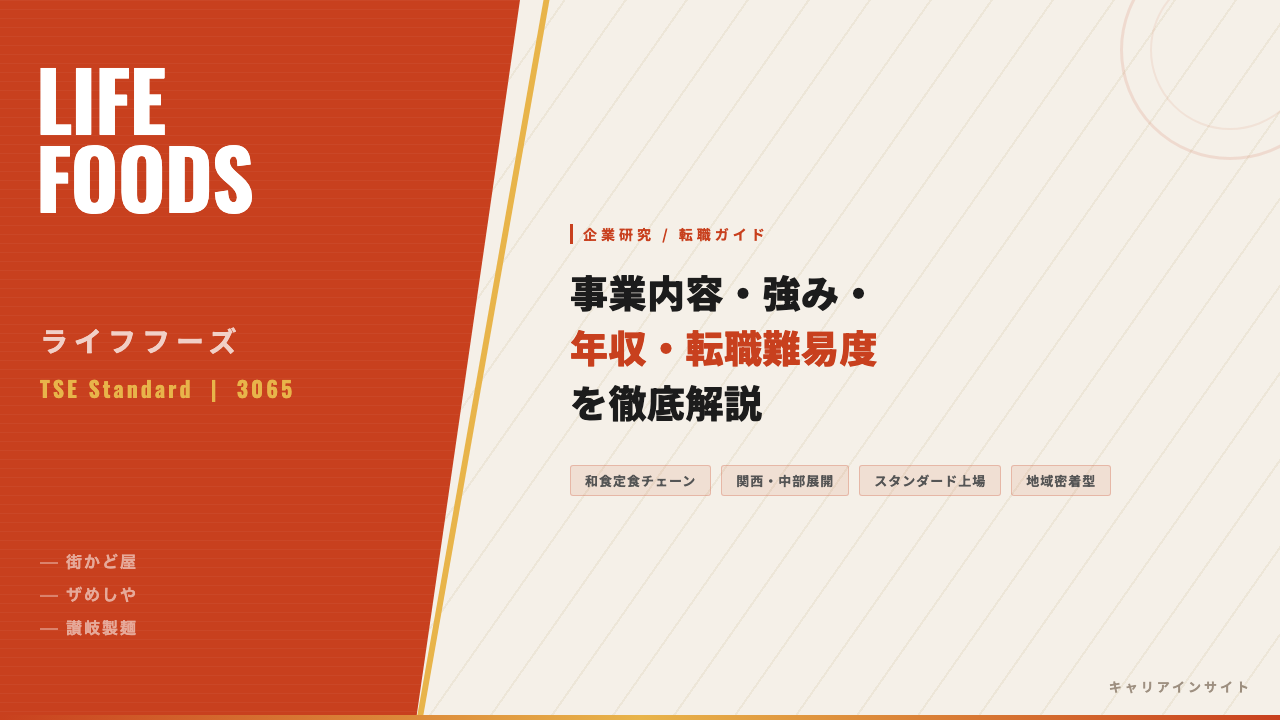 ライフフーズってどんな会社?事業内容・強み・年収・転職難易度を徹底解説