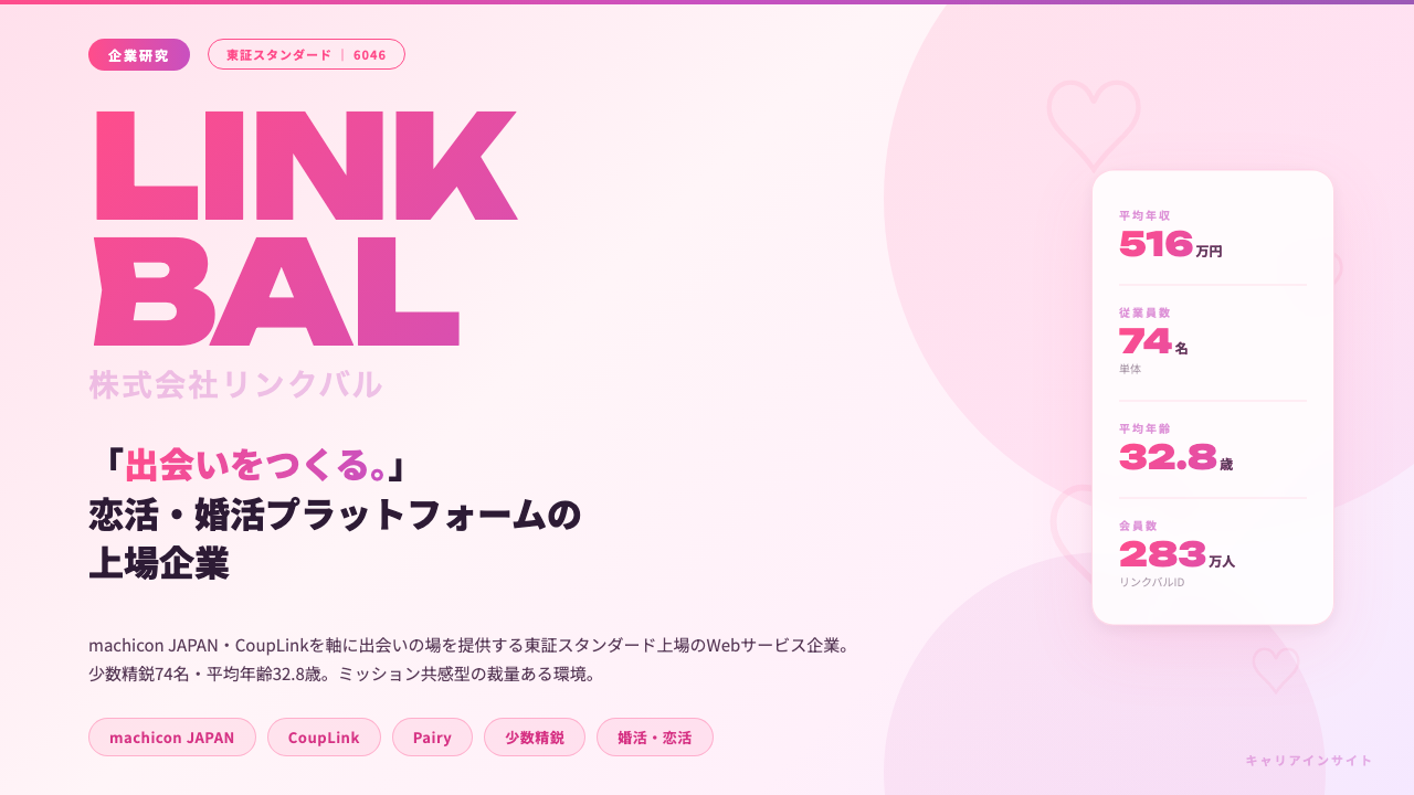 リンクバルってどんな会社?事業内容・強み・年収・転職難易度を徹底解説