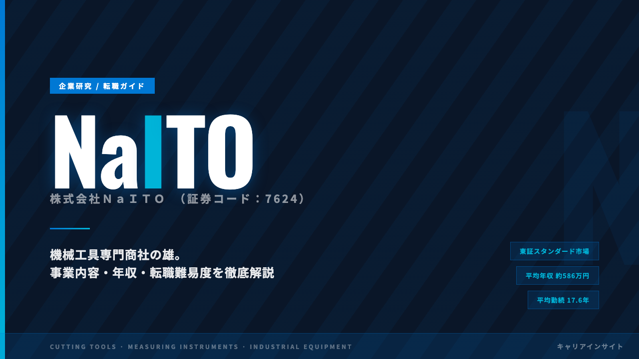 NaITOってどんな会社?事業内容・強み・年収・転職難易度を徹底解説