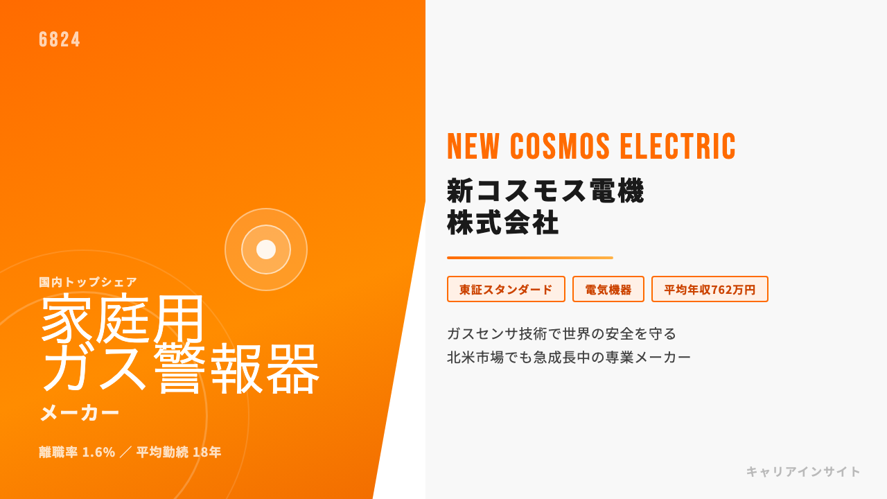 新コスモス電機ってどんな会社?事業内容・強み・年収・転職難易度を徹底解説