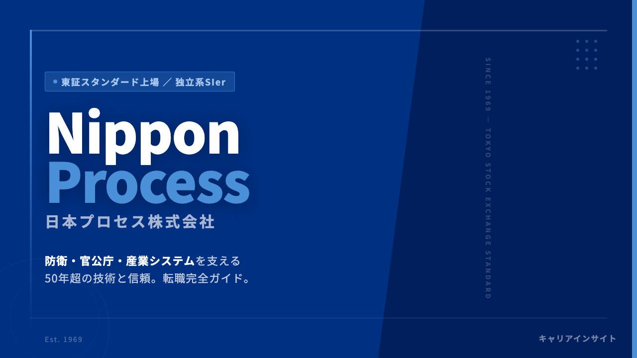 日本プロセスってどんな会社?事業内容・強み・年収・転職難易度を徹底解説