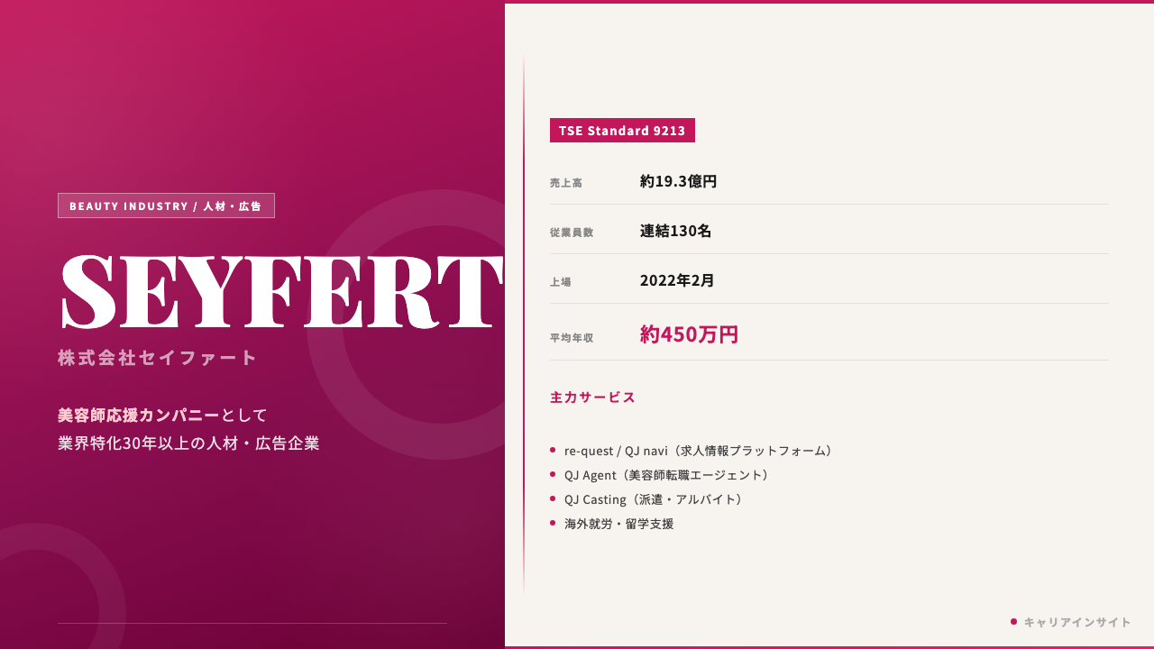 セイファートってどんな会社?事業内容・強み・年収・転職難易度を徹底解説