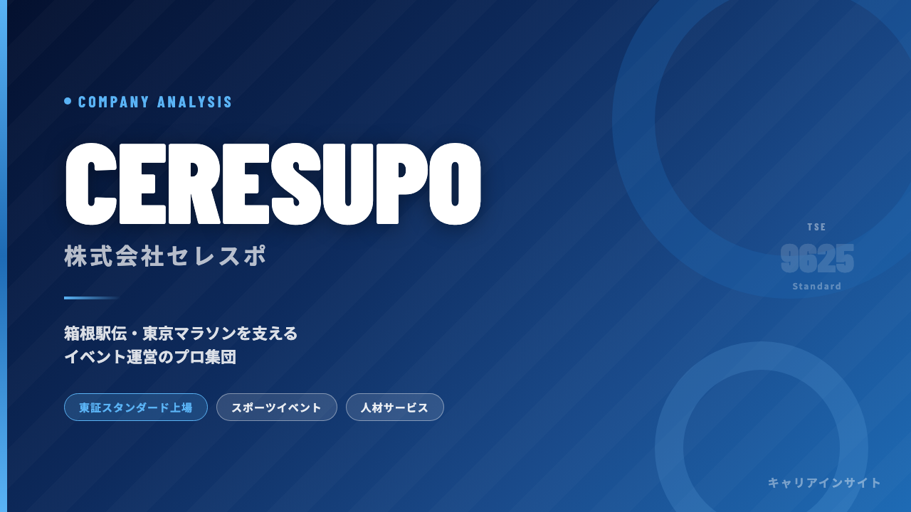 株式会社セレスポってどんな会社?事業内容・強み・年収・転職難易度を徹底解説