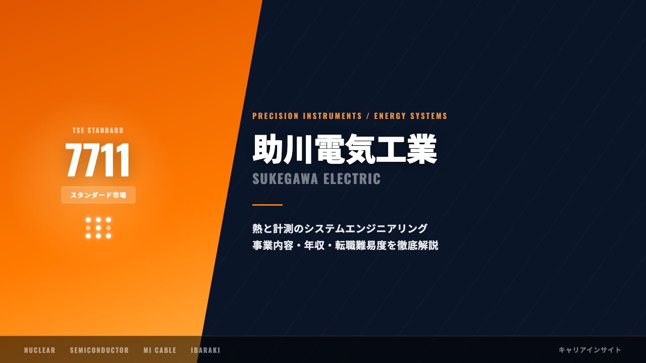助川電気工業ってどんな会社?事業内容・強み・年収・転職難易度を徹底解説