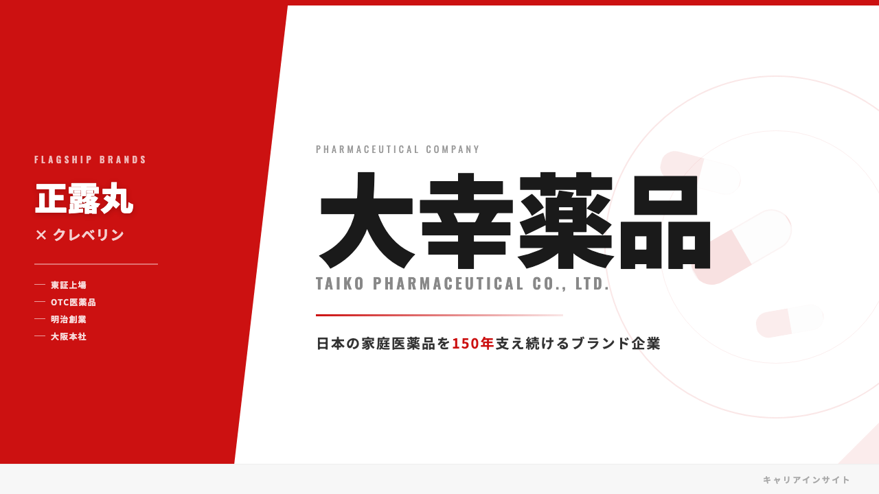 大幸薬品ってどんな会社？事業内容・強み・年収・就職・転職難易度を徹底解説