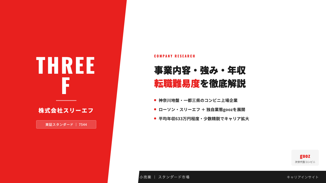 スリーエフってどんな会社?事業内容・強み・年収・転職難易度を徹底解説