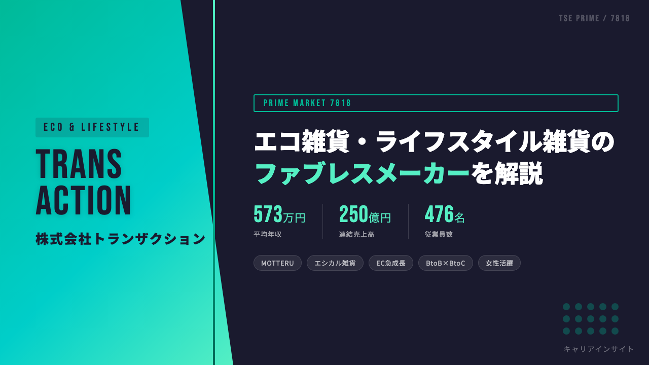 トランザクションってどんな会社？事業内容・強み・年収・就職・転職難易度を徹底解説