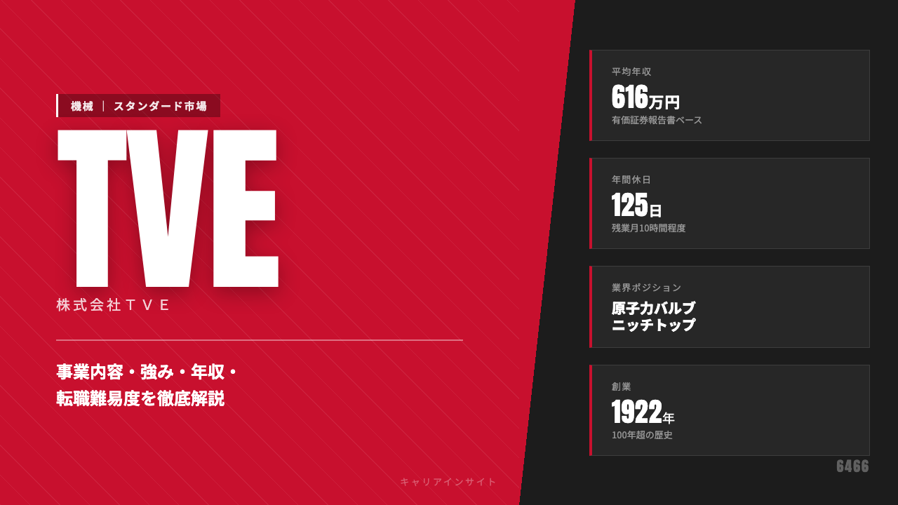 TVEってどんな会社?事業内容・強み・年収・転職難易度を徹底解説