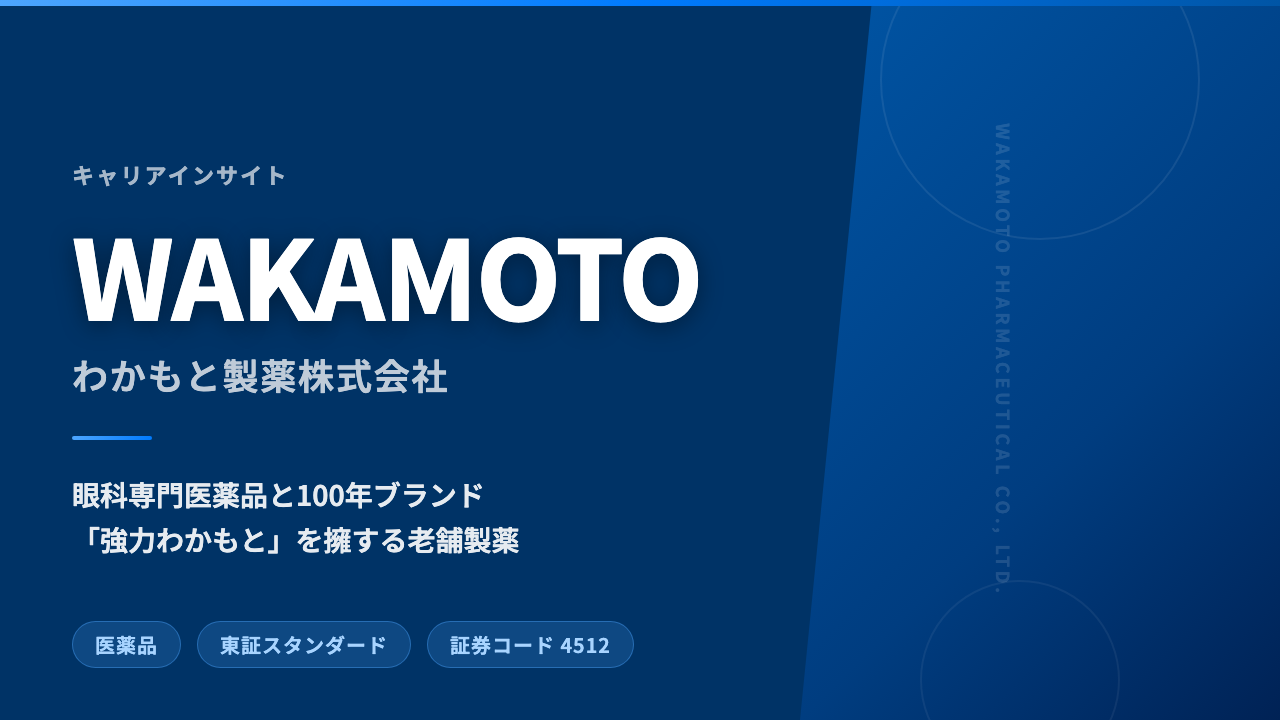 わかもと製薬の転職・採用情報|年収・口コミ・転職難易度を解説