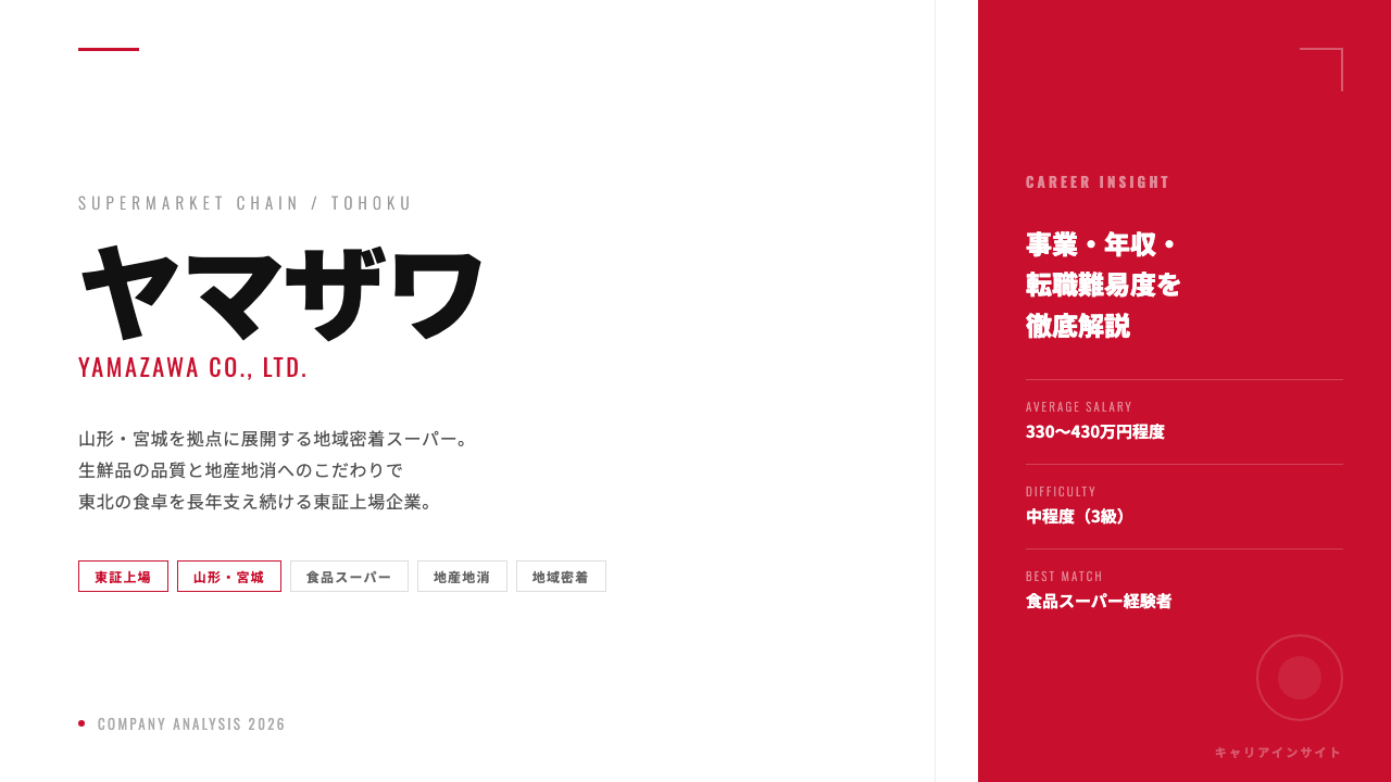 ヤマザワってどんな会社？事業内容・強み・年収・就職・転職難易度を徹底解説